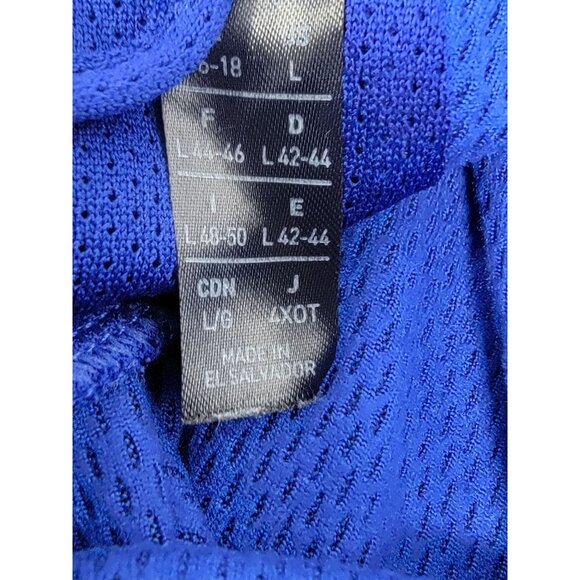 Adidas Pullover Hooded Sweatshirt Size Large Blue Black Logo Hoodie - Picture 7 of 7